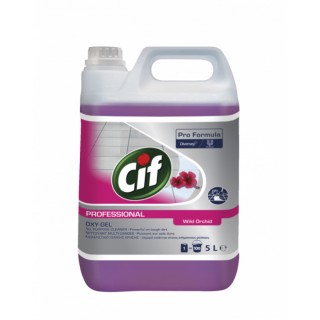 Cif Professional Oxygel Wild Orchid ,General purpose cleaner with active oxygen suitable for all washable surfaces 5L