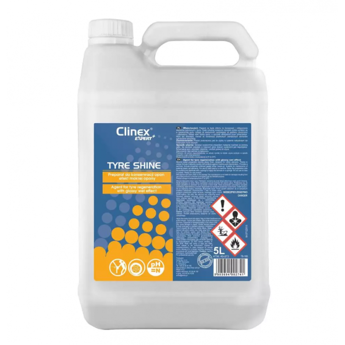 Clinex Tyre Shine, silicone-based for glossing car tires