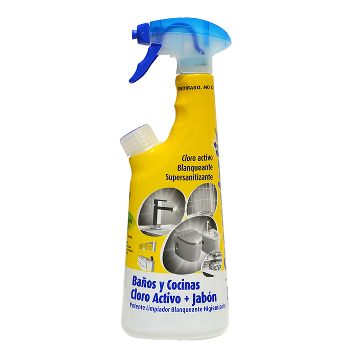 Concentralia Professional, Active chlorine & soap, Υπερσυμπυκνωμένο καθαριστικό με χλώριο & σαπούνι. Δίνει 15L καθαριστικό. 