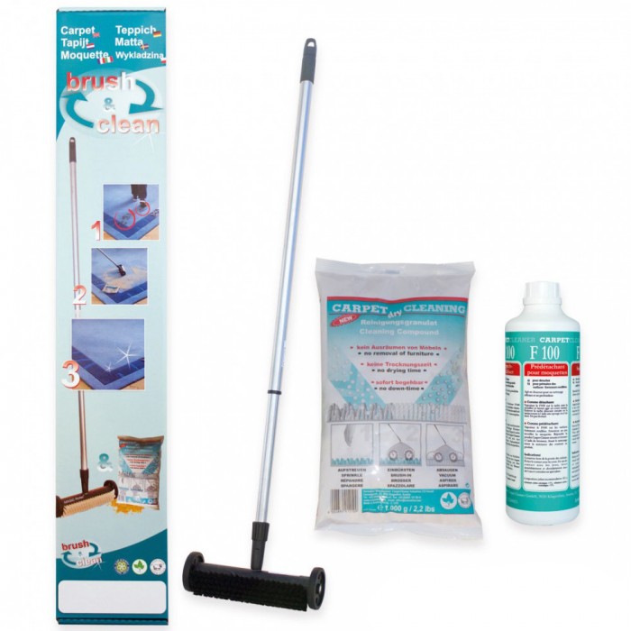 BRUSH & CLEAN KIT,  Carpet & Carpet Dry Cleaning Kit