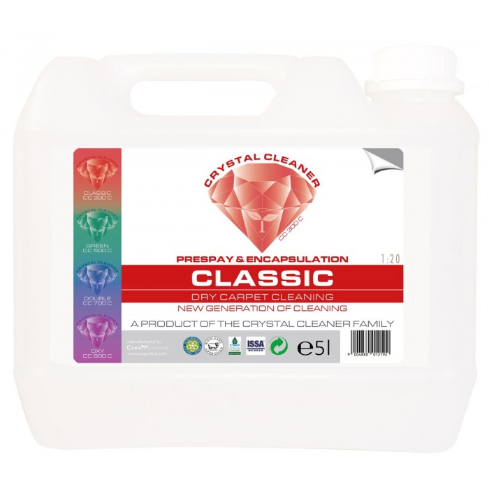 CRYSTAL CLEANER CLASSIC, 5Lt, καθαριστικό νέας γενιάς για καθαρισμό χαλιών & μοκέτας