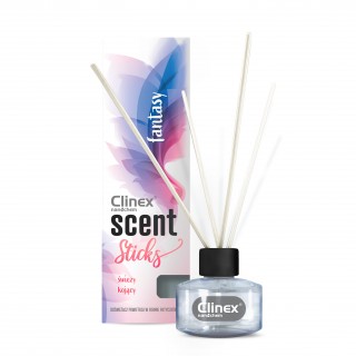 Clinex Scent Sticks Fantasy, Αρωματικό χώρου με Sticks,45 ml, με μεγάλη διάρκεια