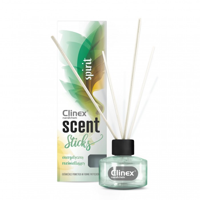 Clinex Scent Sticks Spirit, Αρωματικό χώρου με Sticks,45 ml, με μεγάλη διάρκεια