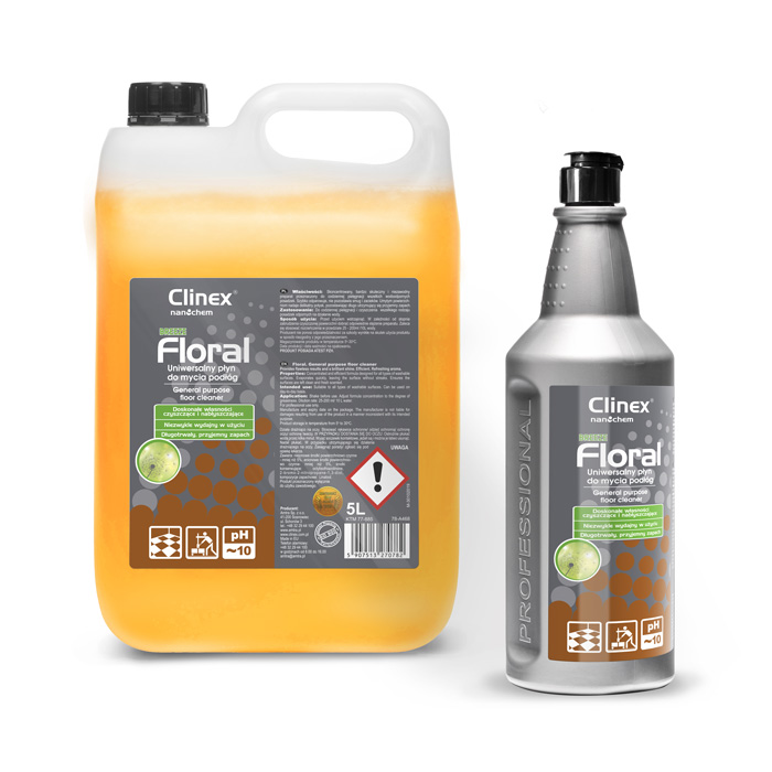 Clinex Floral Breeze, καθαριστικό δαπέδων γενικής χρήσης, 1L, 5L