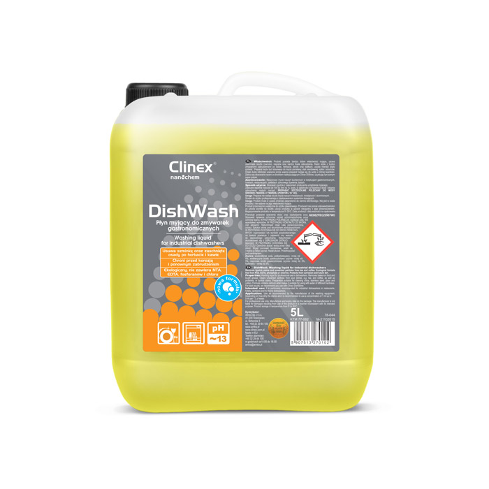 Clinex DishWash, υγρό για επαγγελματικά πλυντήρια πιάτων, 5L, 10L, 20L