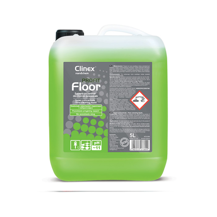 Clinex PROFIT Floor Υπερσυμπυκνωμένο  καθαριστικό  γενικής χρήσης για καθαρισμό δαπέδων 5L
